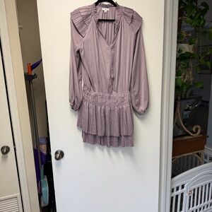 Current Air Lilac Purple Pleated Dress
